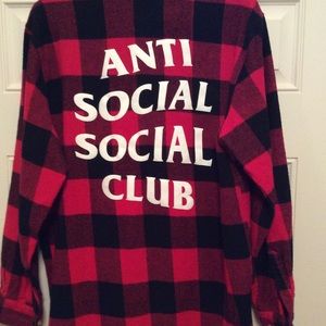 Anti Social Social Club Flannel - Size Men’s M